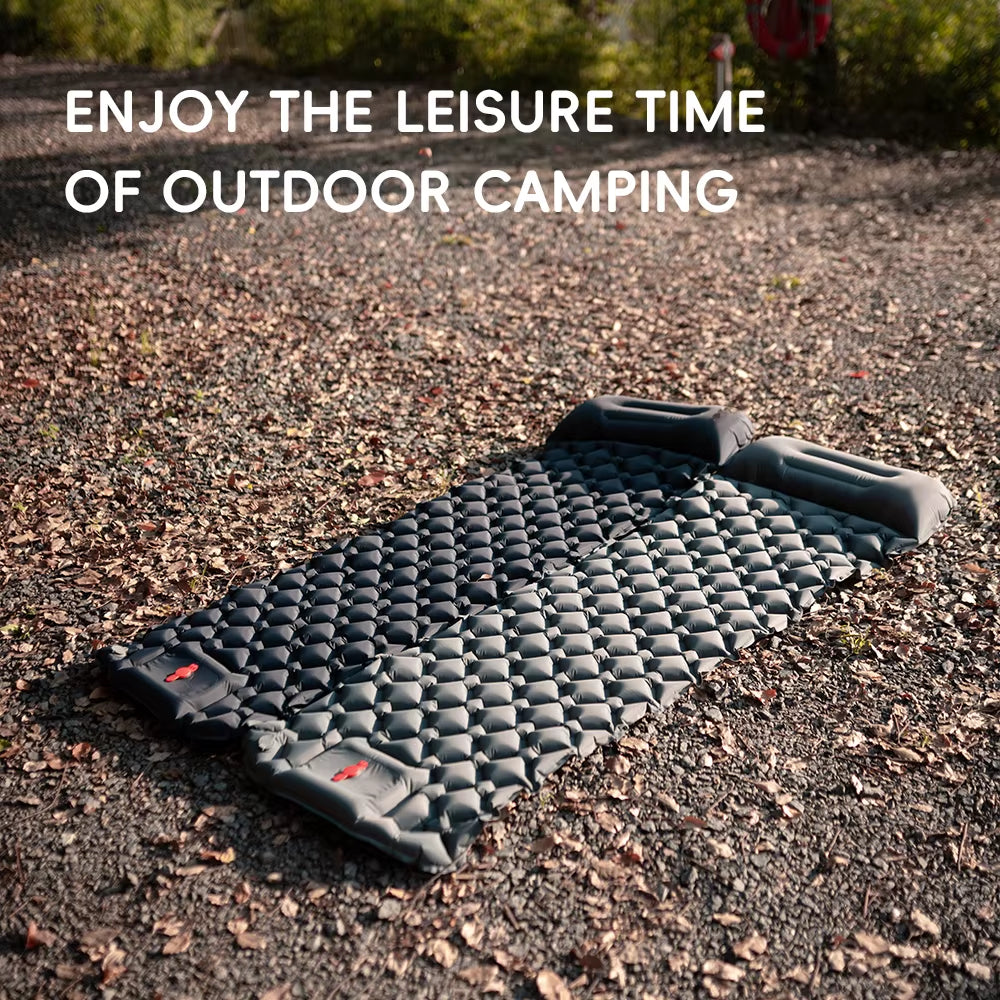 Ultimate Inflatable Camping Mat with Built-in Pillow - Perfect for Outdoor Adventures and Travel