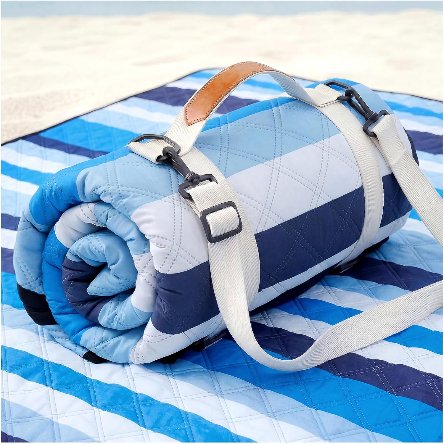 Waterproof Beach Blanket Picnic Outdoor Mat Rug Registry Wedding Search by Name Couple House Warming 2026 Housewarming Family Hostess Anniversary New Apartment Home Essential Must Have