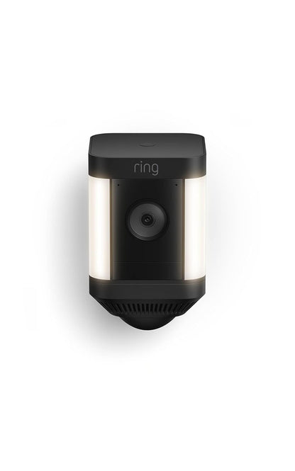 Spotlight Cam Plus, Battery, Home or Business Security with HD Video, Two-Way Talk, Color Night Vision, and Security Siren, Black