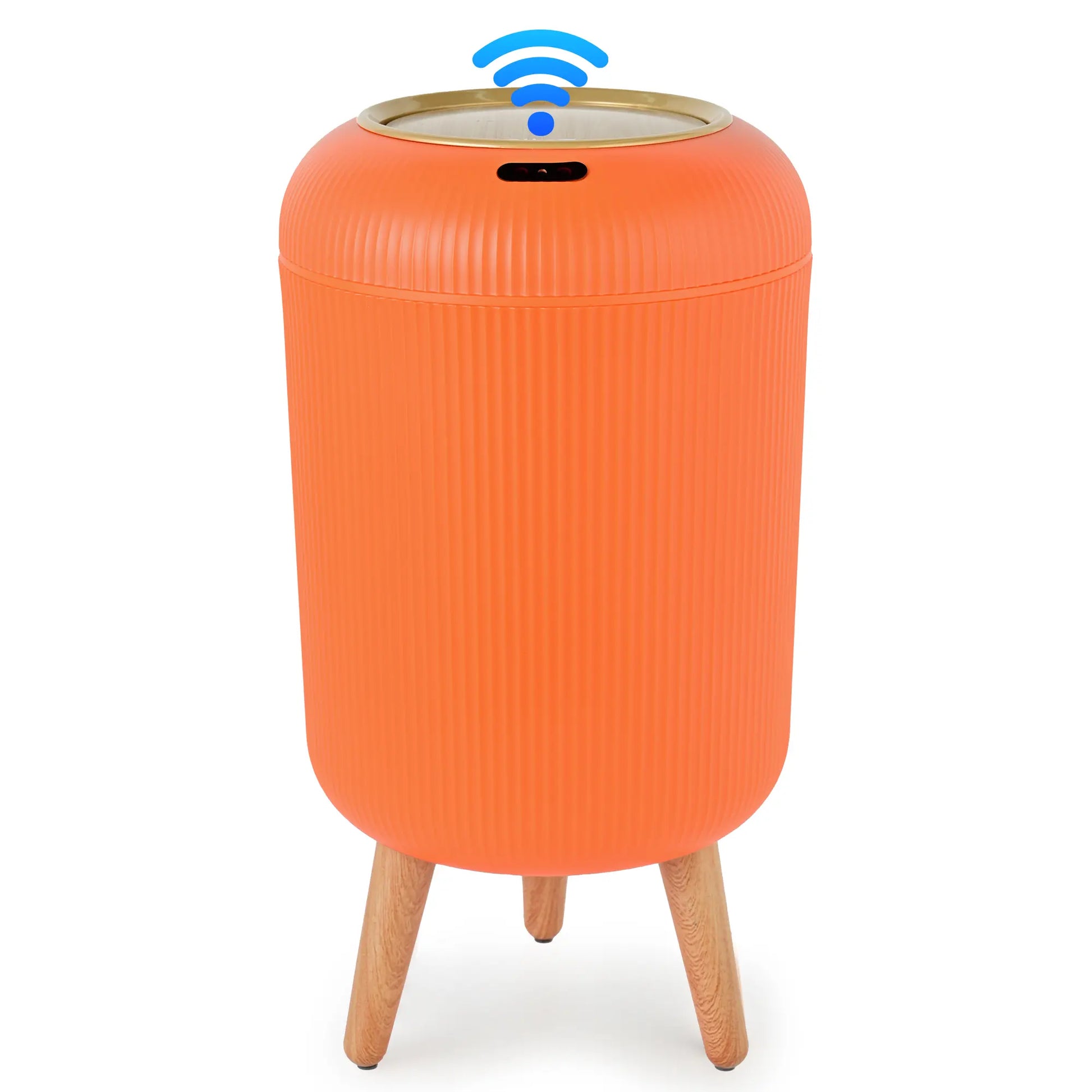 Pukomc Smart Induction Waterproof Trash Can for Bathroom, Bedroom, Office Nordic Style, Household Items Saving Space Motion Sensor Multifunctional Home Goods Environmentally Friendly Automatic Summerwins,Dorm Essentials,Home Essentials Homeessentials