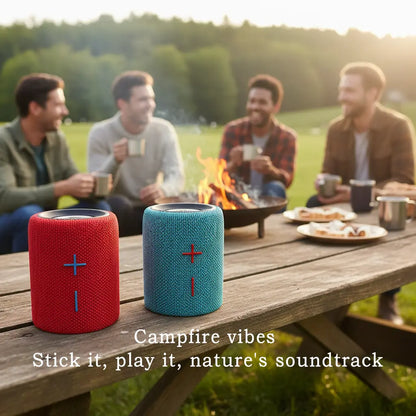 TWINS Portable Bluetooth Speaker with Magnetic 2-In-1 Design IPX4 Water Resistant 10H Playtime TWS Pairing BT5.3 FM Radio for Home Party Outdoor Beach Audio Stereo 20W Subwoofer Dophin Audio