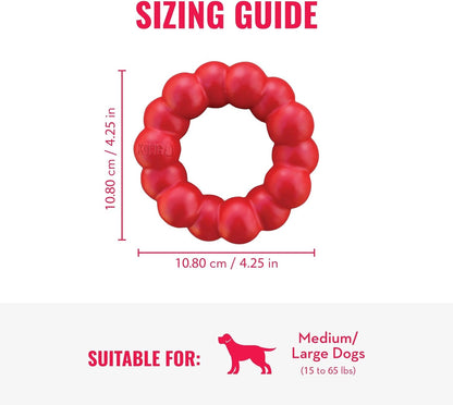 Ring - Natural Rubber Ring Toy for Healthy Chewing Habits - Chew Toy Supports Dog Dental Health - Dog Toy Supports Instincts during Playtime - for Medium/Large Dogs