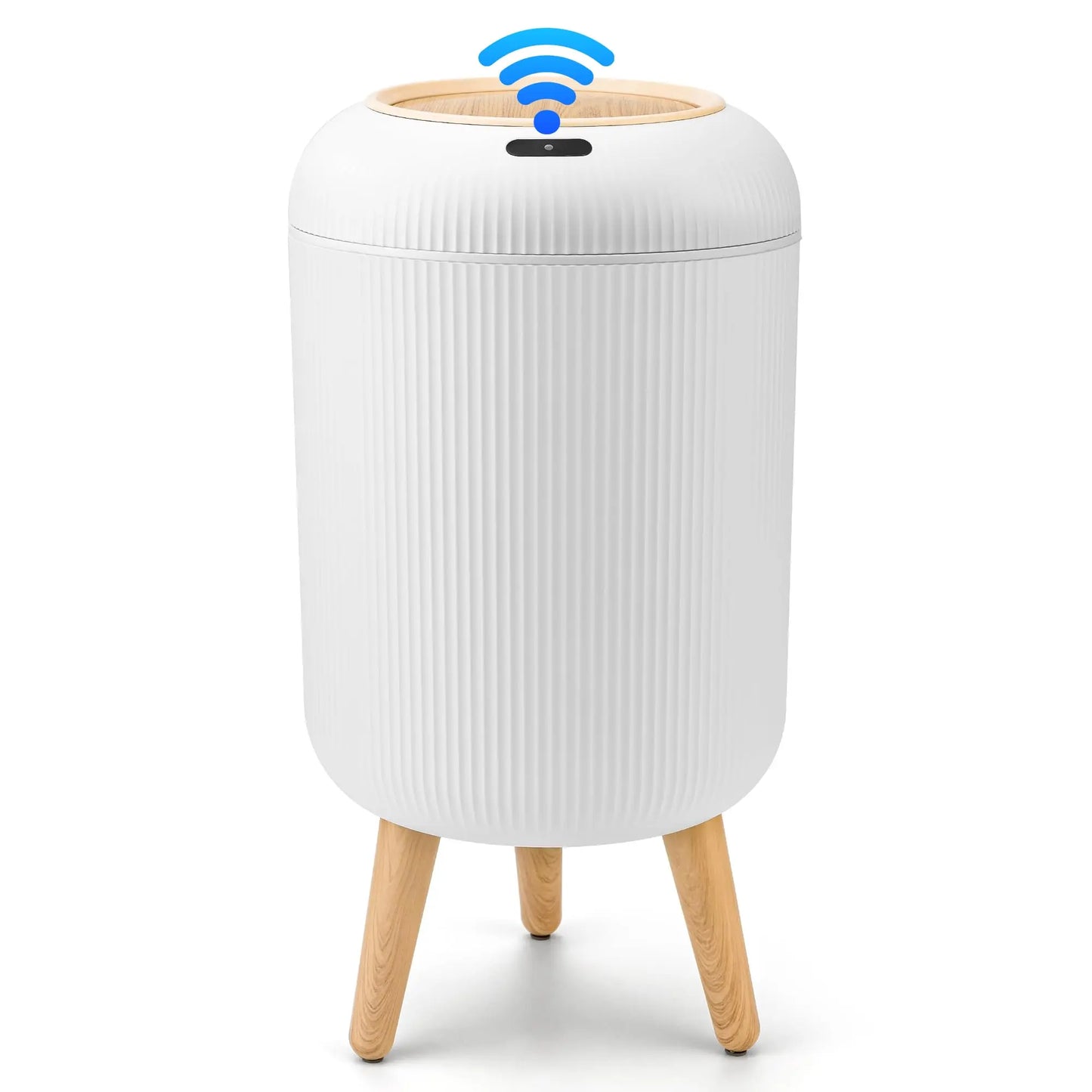 Pukomc Smart Induction Waterproof Trash Can for Bathroom, Bedroom, Office Nordic Style, Household Items Saving Space Motion Sensor Multifunctional Home Goods Environmentally Friendly Automatic Summerwins,Dorm Essentials,Home Essentials Homeessentials