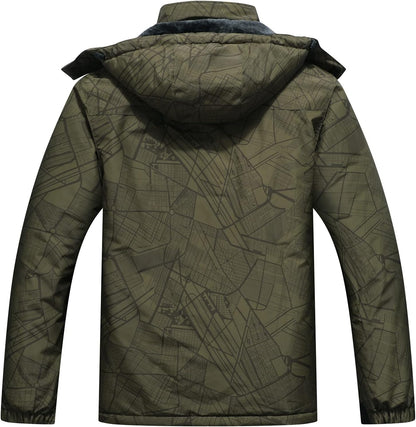 Stay Warm and Stylish with Our Men's Waterproof Ski Jacket - Perfect for Snowboarding and Winter Adventures!