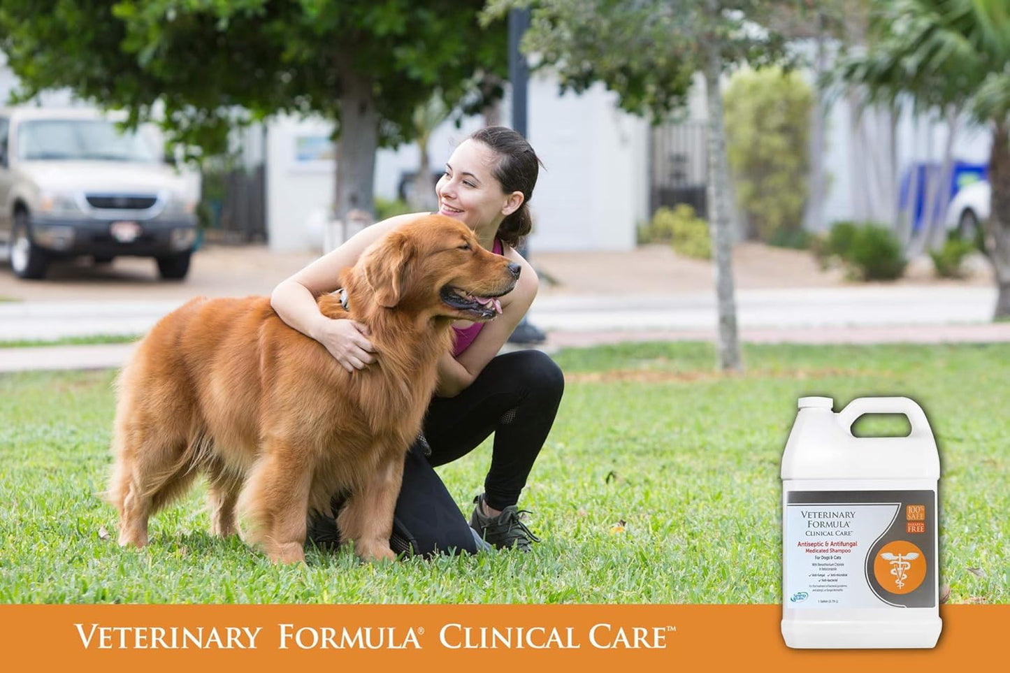 Clinical Care Antiseptic and Antifungal Medicated Shampoo for Dogs & Cats, 128 Fl Oz – Helps Alleviate Scaly, Greasy, Red Skin – Paraben, Dye, Soap-Free (1 Pack)