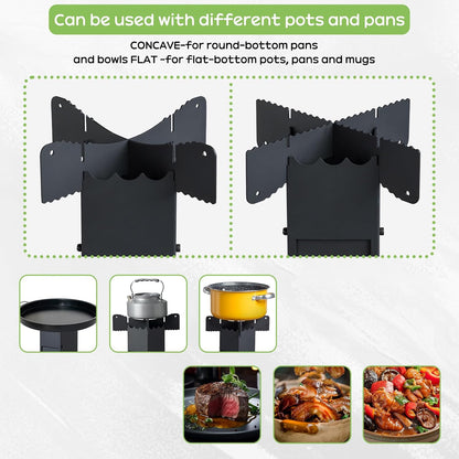 Ultimate Portable Camping Rocket Stove - Wood Burning Tent Heater for Outdoor Cooking & BBQ Adventures