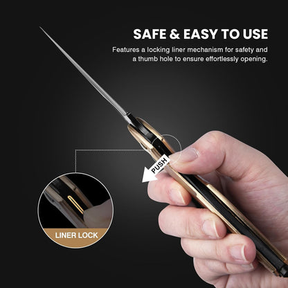 Multitool Knife, Gift for Men (Gold)