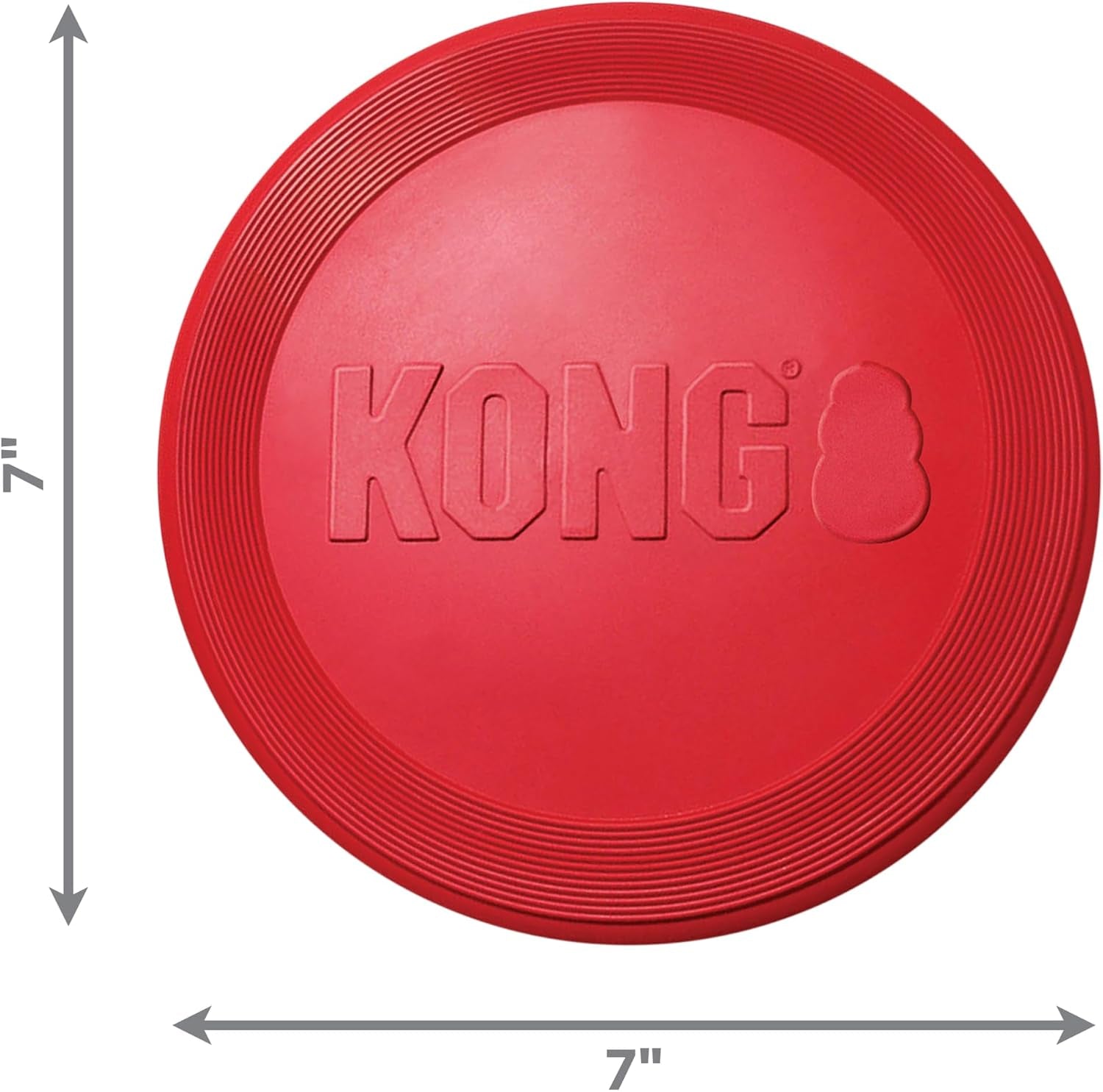 KONG Flyer - Ultimate Durable Dog Fetch Toy for Small Dogs - Natural Rubber Flying Disc (2-Pack) for Active Outdoor Playtime
